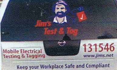 Business for sale VIC Jims Test and Tag Business