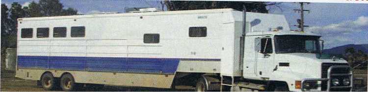 Horse Transport for sale NSW 2001 Macro Warrego Gooseneck with 1999 Mack Truck