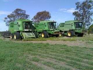 3 x 9600 John Deere Headers for sale NSW
