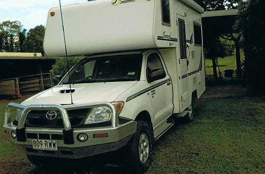 Motorhome for sale QLD Toyota Hilux and Sherwood Suncamper