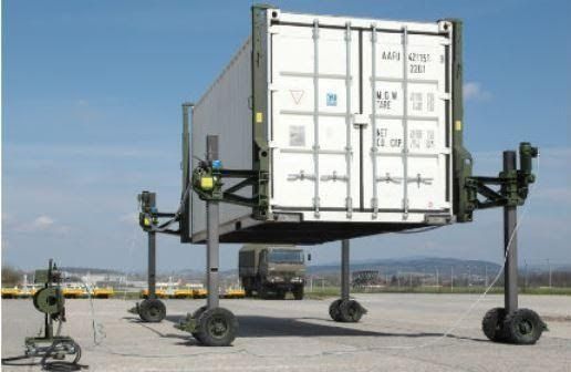 Haacon Container &amp; Shelter Lifting &amp; Transport Sysytem plus Pig Trailer 