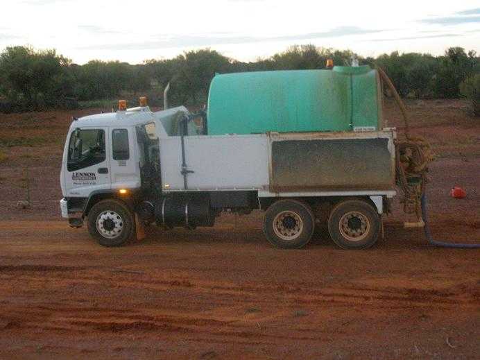 Mitsubishi FV547 Tandem Tipper Truck and Water Tank for sale SA